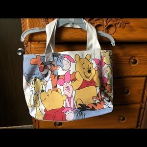Disney’s Pooh Bear and Friends Canvas Tote New